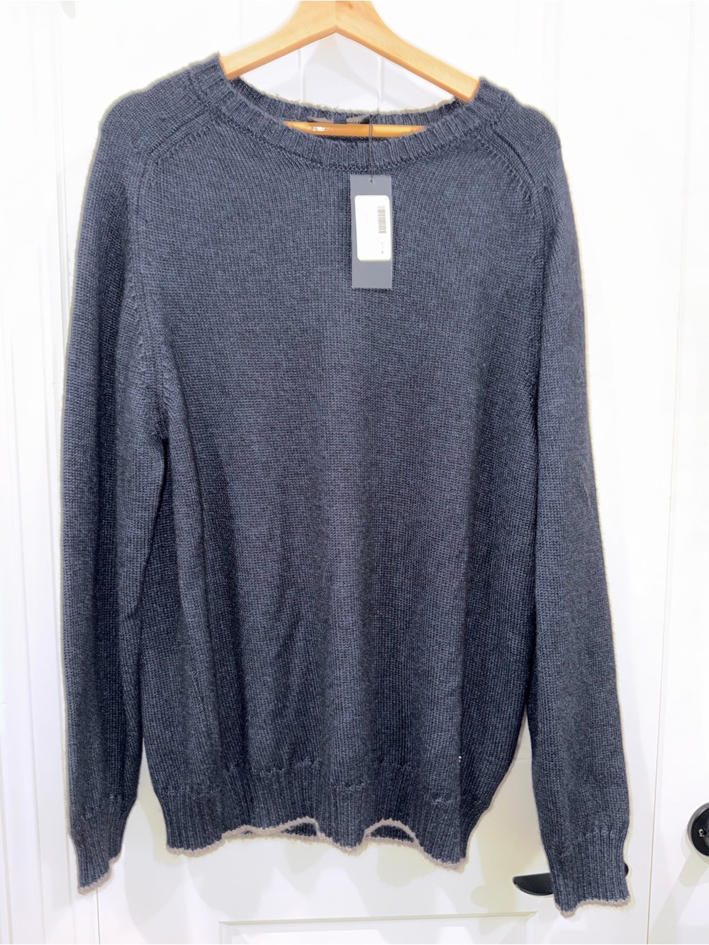 Lucchese “Daniel” Crewneck Navy Sweater